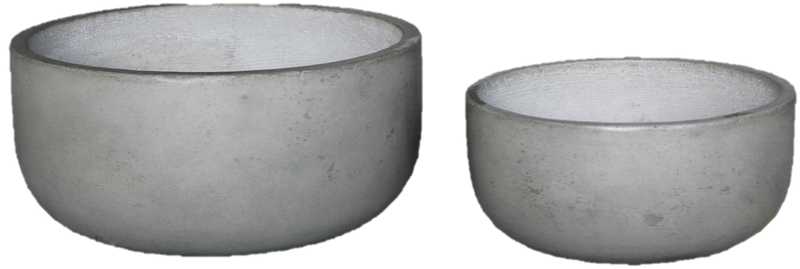 Large Light Cement Pot (Wide Style)