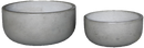 Small Light Cement Pot - Wide Style - Height (14cm) and Depth (29cm)