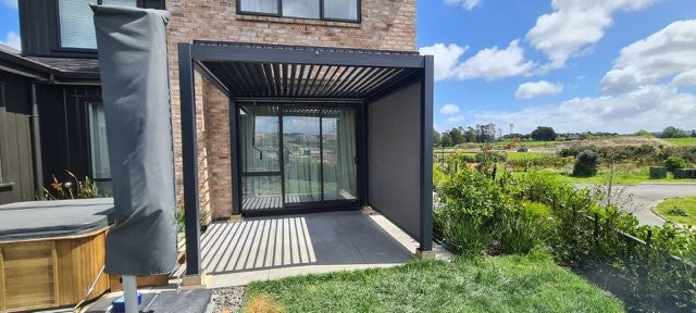 TLP "Best Value" 3mx3mx2.5m Louvre Pergola - Free Standing Manual Crank - In stock now