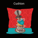 Cushion Cover Fantail on green tea cup