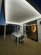 TLP "Affordable Premium" 4mx3mx2.5m Louvre Pergola LED - Free Standing / Manual Crank (White)