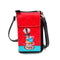 Cell Phone Bag - Fantail on green cup