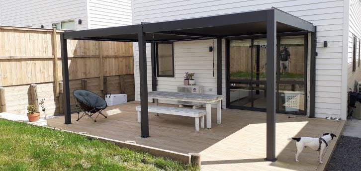 TLP "Best Value" 6mx4mx2.5m Louvre Pergola - Free Standing Manual Crank - PRE ORDER NOW FOR SUMMER
