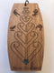 Rimu wooden engraved art piece - Koru