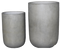Large Light Cement Pot wide