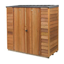 Cedar Shed - Finger Jointed Cambridge Locker with Colour Steel Roof - 1.8m (length) x 0.84m (depth)