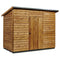 Coventry Cedar Shed - Finger Jointed Cladding with Colour Steel Roof -2.7m (length) x 1.50m (depth)