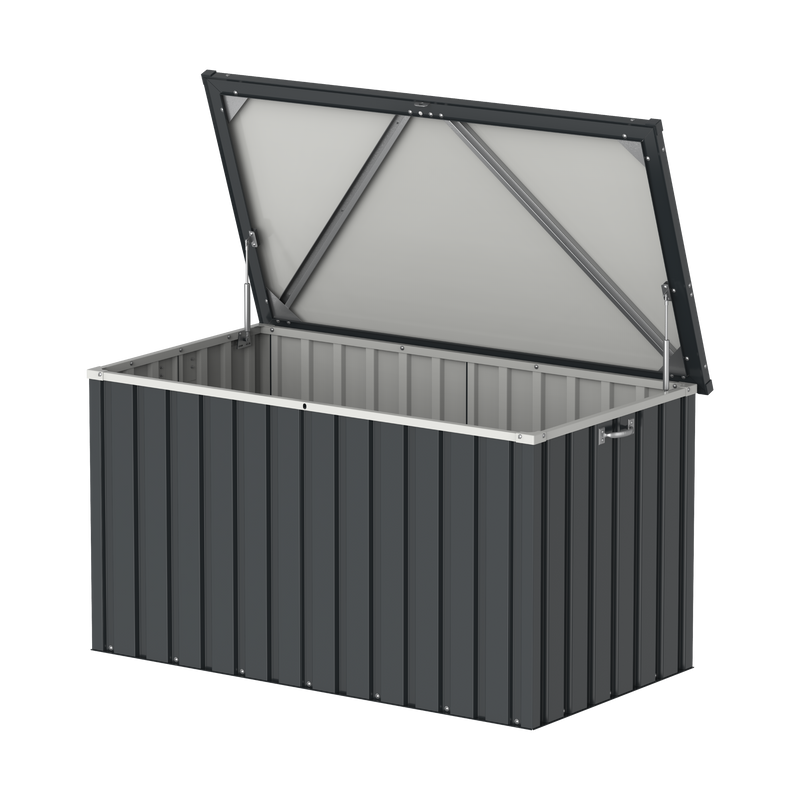 Duramax Galvanised Steel Cushion & Deck Box 585 Litre (Anthracite colour)