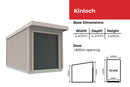 Duratuf Lifestyle Kinloch Stylish Shed 2400mm x 4200mm ( Zinc finish)