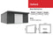 Duratuf Lifestyle Oxford Stylish Shed 6000mm x 4800mm (Zinc finish)