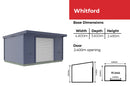 Duratuf Lifestyle Whitford Stylish Shed 4800mm x 3600mm (Zinc finish)