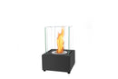 Bio Ethanol Table Top Fireplace - 21cm square base with glass sides
