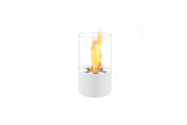 Bio Ethanol Table Top Fireplace 19cm round base with glass sides