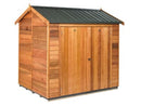 Logan Cedar Shed - Finger Jointed Cladding with Colour Steel Roof -2.7m (length) x 1.89m (depth)