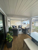 TLP "Affordable Premium" 3mx3mx2.5m Louvre Pergola LED - Free Standing / Manual Crank (White) - CLEARANCE PRICES