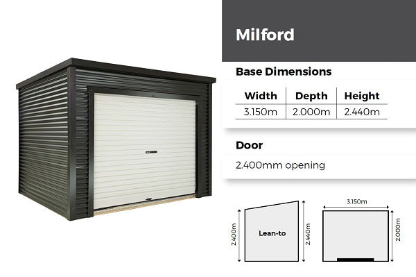Duratuf Lifestyle Milford Stylish Shed 3150mm x 2000mm ( Colour finish)