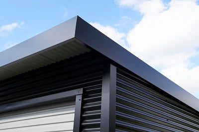 Duratuf Lifestyle Ponsonby Slim-line shed 2400mm x 1000mm (Zinc finish)