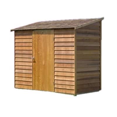 Woodridge Cedar Shed - Finger Jointed Cladding with Colour Steel Roof -2.4m (length) x 1.19m (depth)