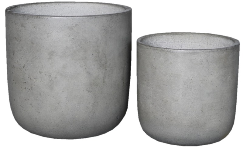 Large Light Cement Pot (Round Style)